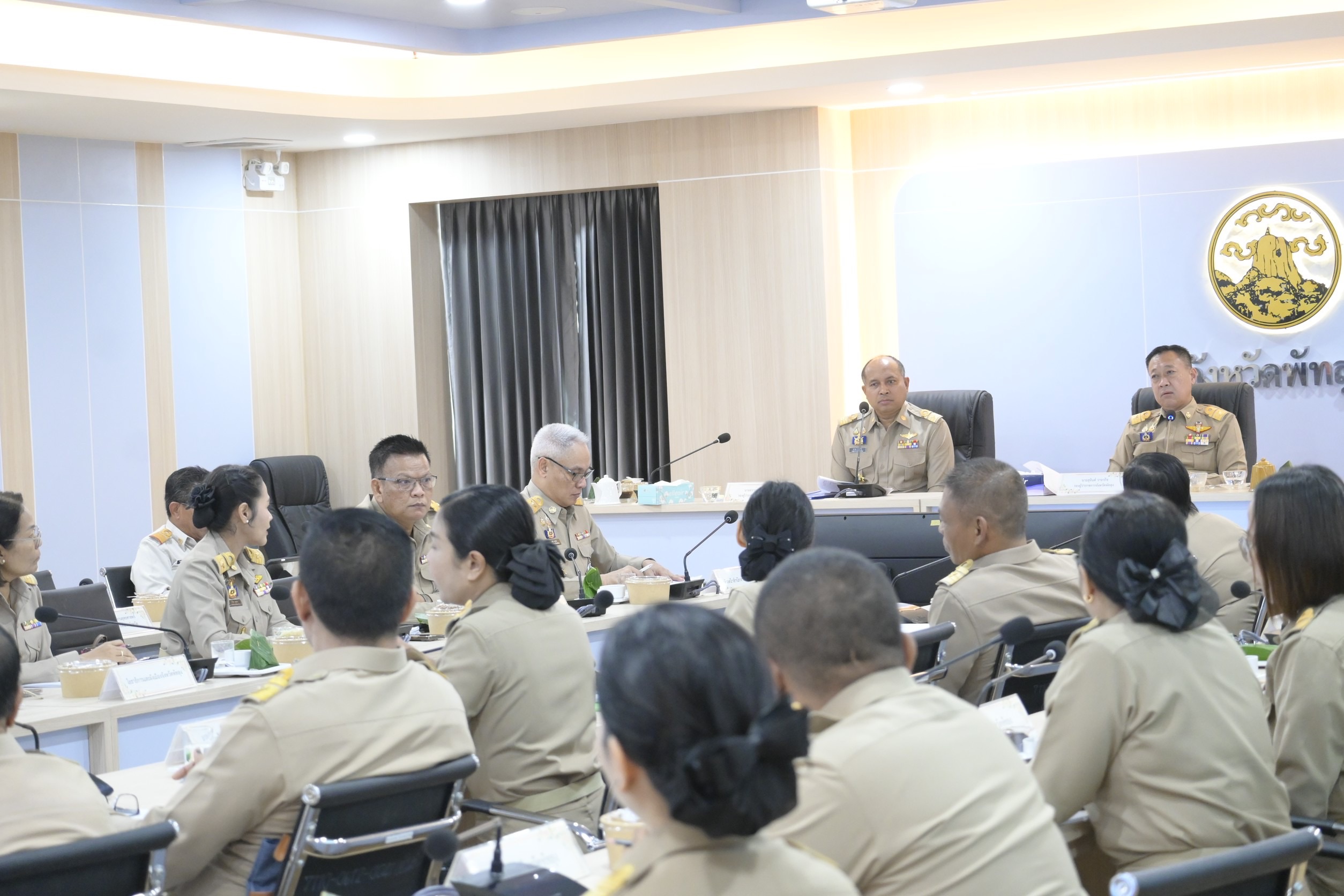 พช.พัทลุง ร่วมประชุมนายอำเภอ หัวหน้าส่วนราชการสังกัดกระทรวงมหาดไทย หัวหน้ากลุ่มงานที่ทำการปกครองจังหวัดพัทลุง และผู้อำนวยการกลุ่มงานของสำนักงานจังหวัด ครั้งที่ 11/2568