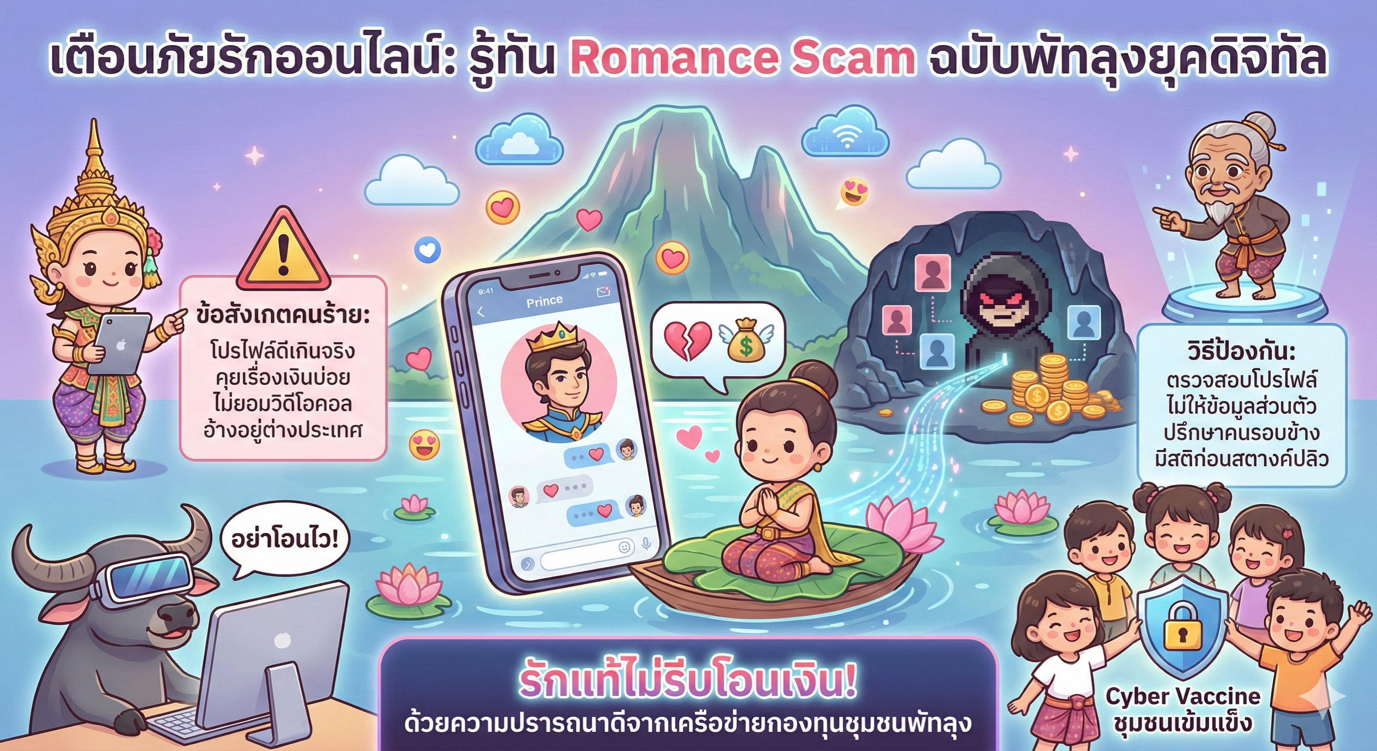 ระวังตกเป็นเหยื่อ! รักออนไลน์หลอกลวง (Romance Scam) คืออะไร? สังเกตอย่างไรก่อนสูญทั้งเงินและหัวใจ?